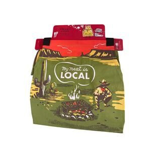 NWT Blue Q Aprons My Meat Is Local Heavy Cotton Twill Kitchen Baking Chef